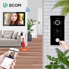 Bcom smart life multi user wireless night vision tuya smart doorbell monitors 2021 poe wired wifi door bell kit